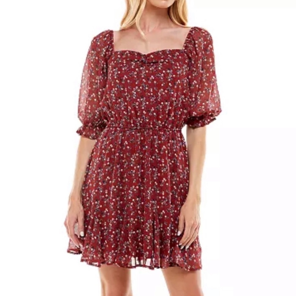 Trixxi Floral Mini Dress Silk